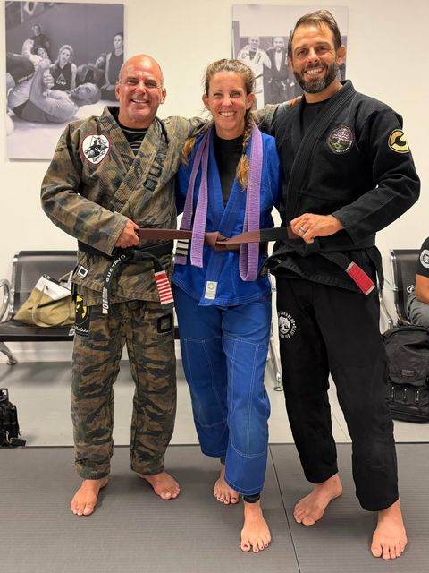 Brown belt promotion with Gustavo Machado and David Valentine
